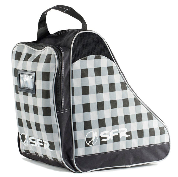 SFR Designer Ice & Skate Bag - Black Chequered - Skatewarehouse.co.uk