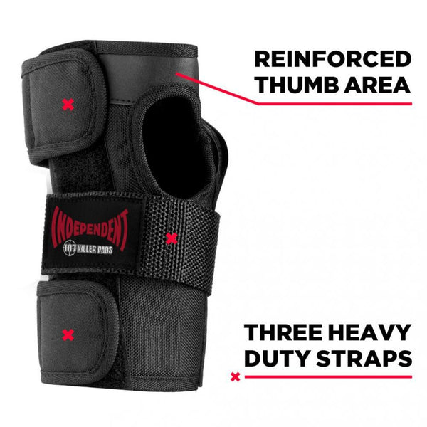 187 x Independent Killer Pads Jr. Six Pack Set - Black - Skatewarehouse.co.uk