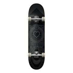 Blueprint Home Heart Black / Black Complete Skateboard - 7.75"