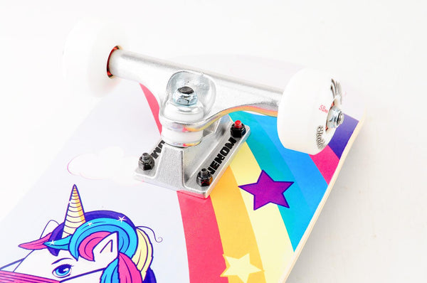 Venom Junior Kids Complete Skateboard - Unicorn - 7.25