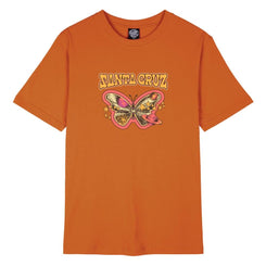 Santa Cruz Womens T-Shirt Galactic Butterfly - Ginger Biscuit - Skatewarehouse.co.uk
