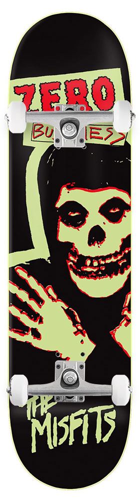Zero Skateboard Misfits Business GITD x Venom Custom Complete Skateboard - 8.25" - Skatewarehouse.co.uk