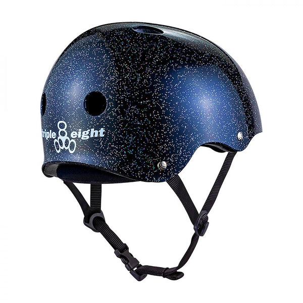 Triple Eight Helmet Deep Cover - Black Glitter