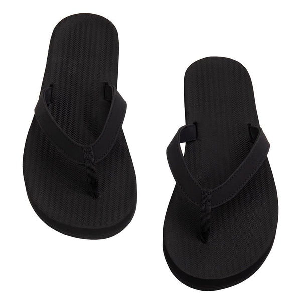 Indosole - Womens Flip Flops - ESSNTLS - Black Shoes
