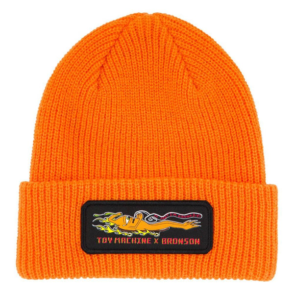 Bronson Speed Co. Cap Bronson x Toy Machine Beanie Orange - OS - Skatewarehouse.co.uk