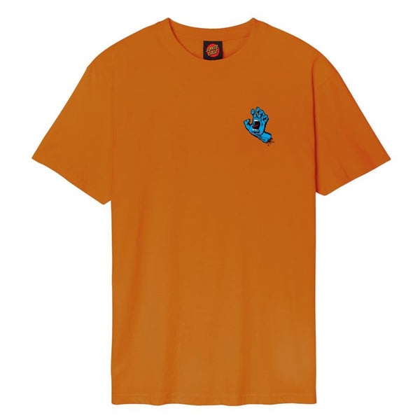 Santa Cruz T-Shirt Screaming Hand Chest T-Shirt - Amber - Skatewarehouse.co.uk
