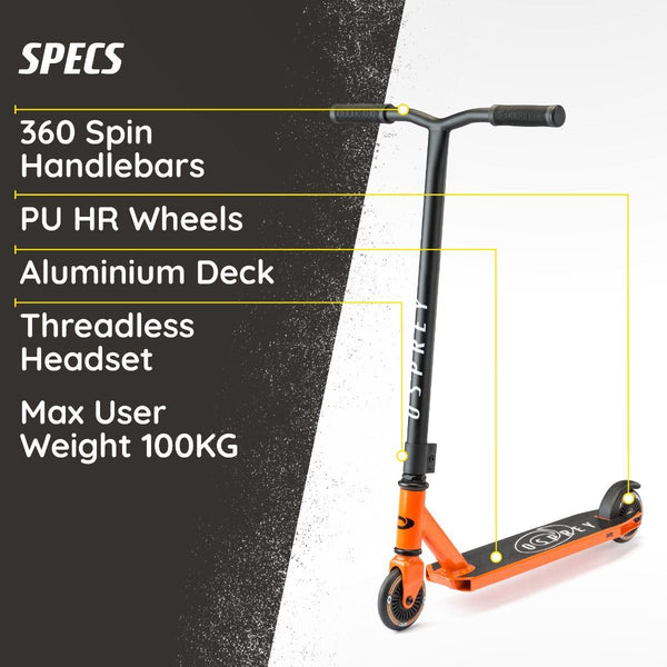 Osprey Bomb Stunt Scooter - Orange