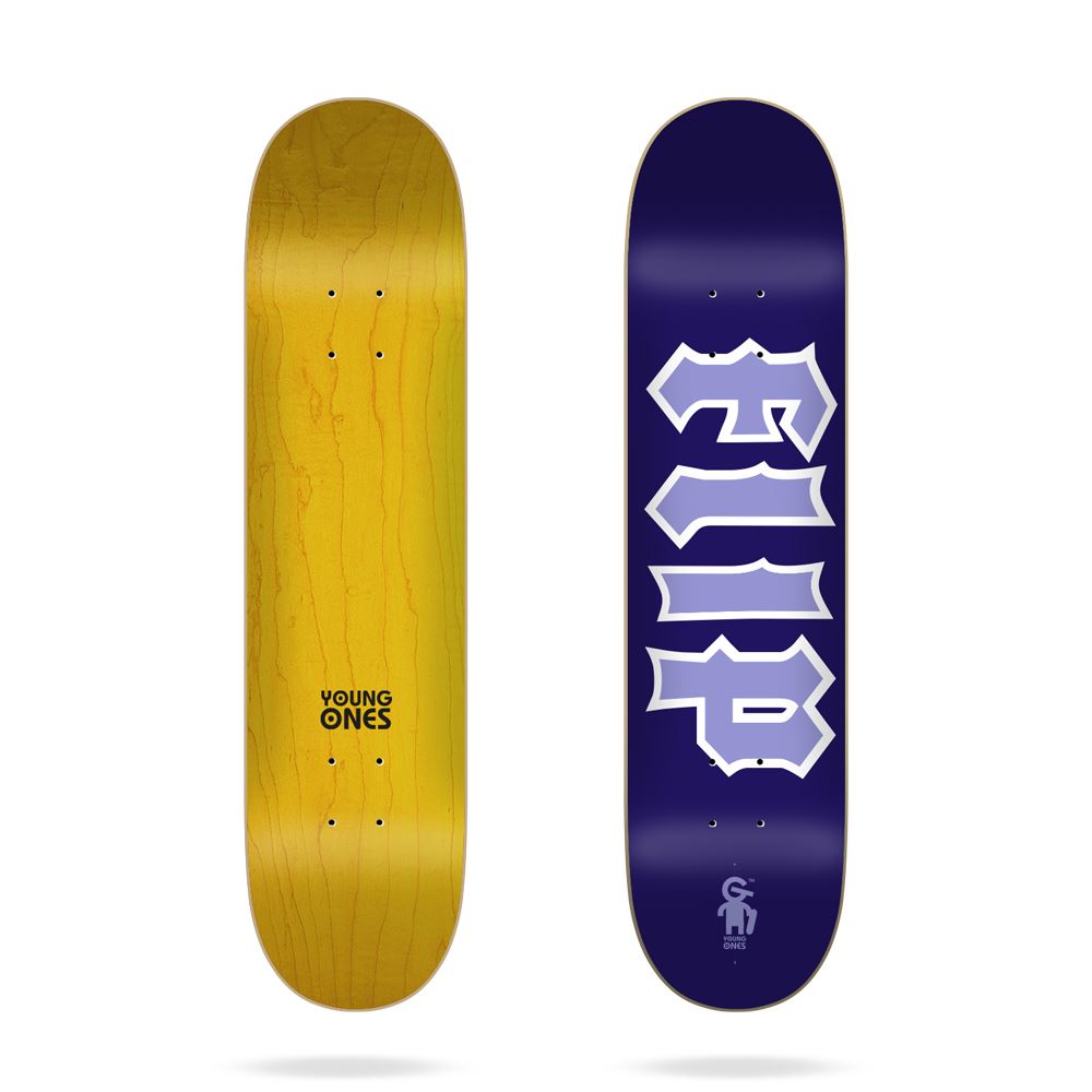 Flip Team Cancelled Youg One Purple Flip Skateboard Deck - 7.5" - Skatewarehouse.co.uk