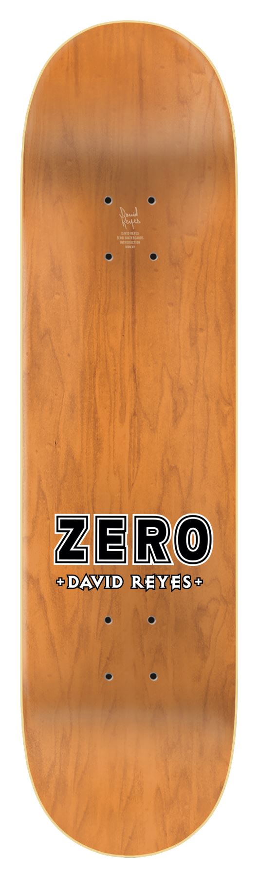Zero Skateboard Diamond Plate Bold David Reyes Skateboard Deck - 8.25