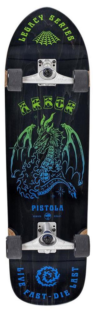 Arbor Legacy Pistola Spellbound x Mindless Custom Surf Skate Skateboard - 9.25