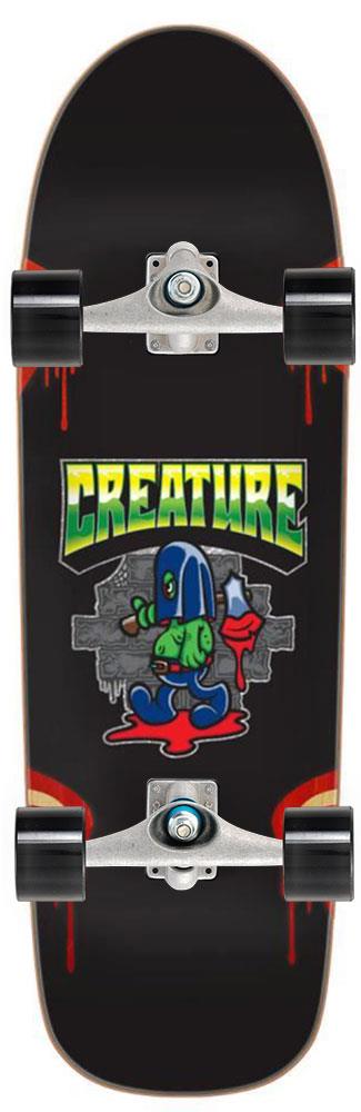 Creature The Heshcutioner x Carver Custom Surf Skate Skateboard CX - 9.0