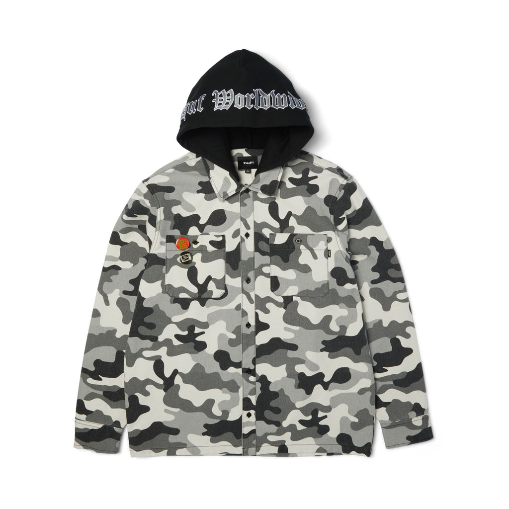 Olympia Camo Hooded Overshirt (Camo)