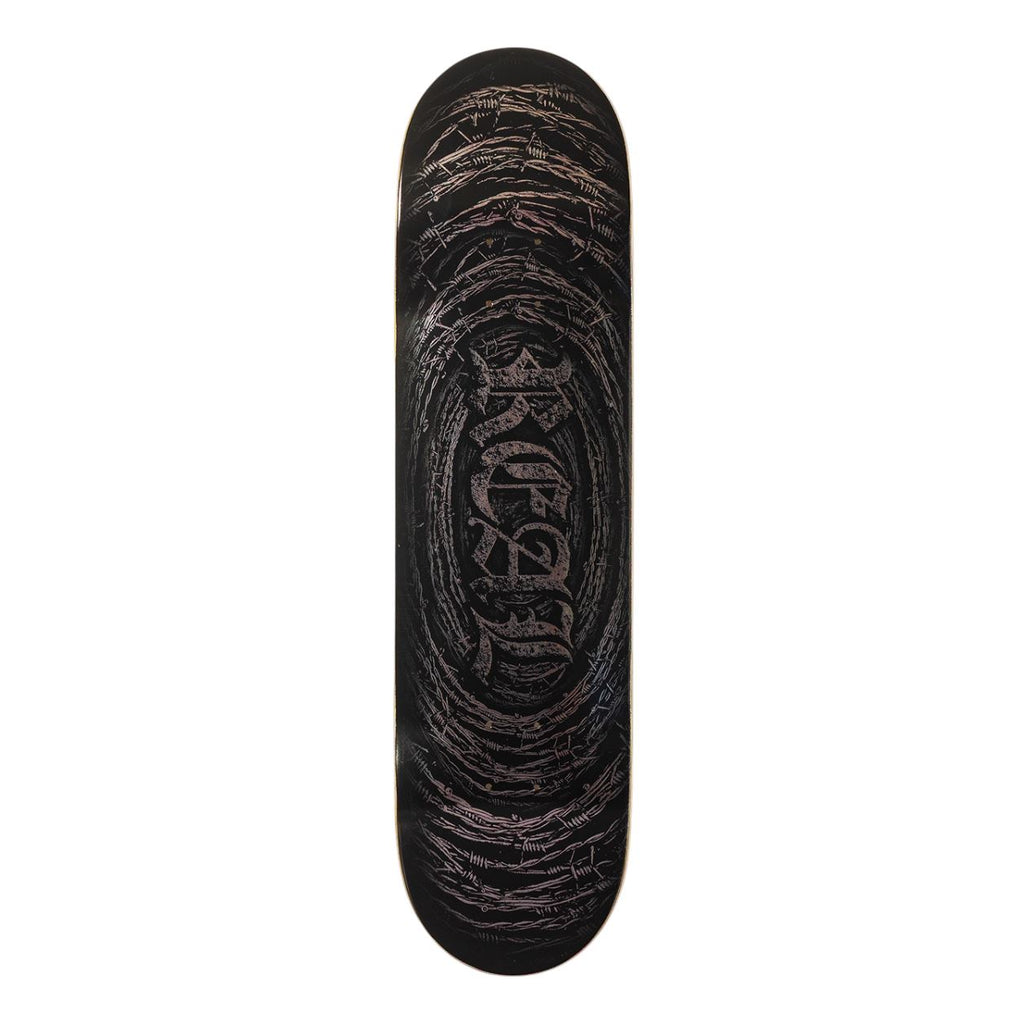 Real Team Barbed Wire Foil Oval (Rusted) Skateboard Deck - 8.5"
