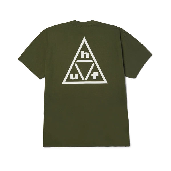 Triple Triangle SS Tee (Surplus Green / White)