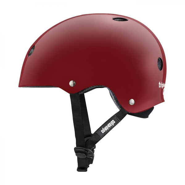 Triple Eight Helmet Deep Cover - Red Glossy