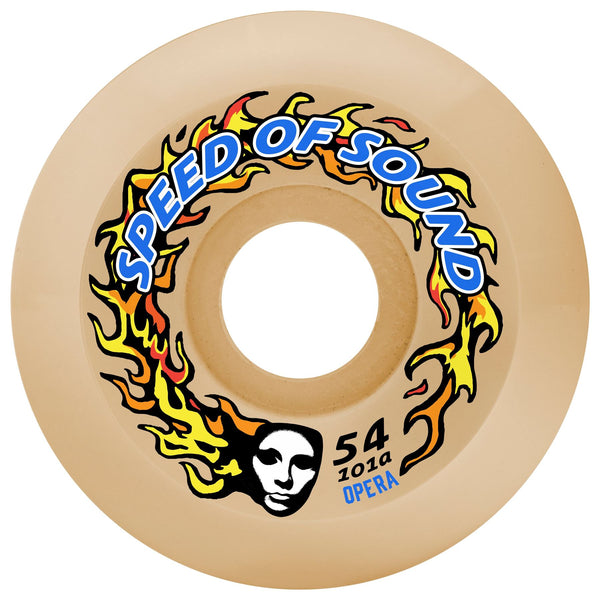 Opera SOS Fire Mask Hardline Conical 101a White Skateboard Wheels - 54mm