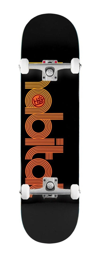 Habitat 'Horizon Lines' Black x Venom Custom Complete Skateboard - 8"