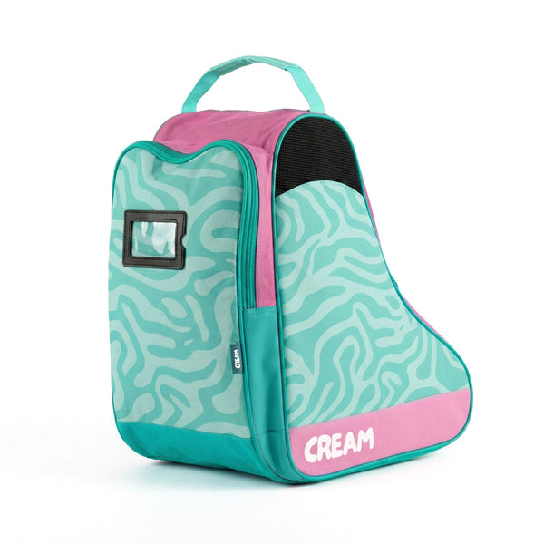 CREAM Quad Roller Skates Bag, OSFA - Wave, Teal / Pink Accessories