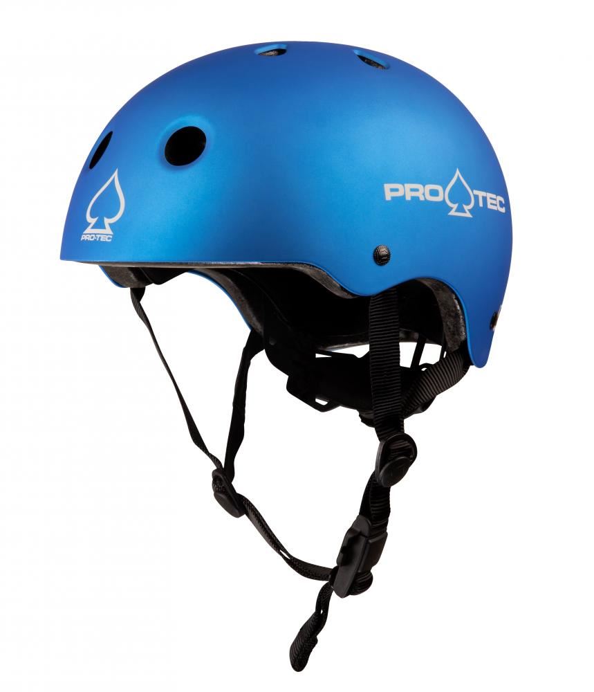 Pro-Tec Helmet JR Classic Fit Cert - Matte Metallic Blue - Skatewarehouse.co.uk