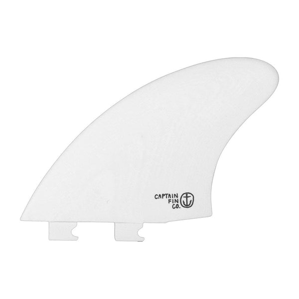 Captain Fin Co - CF Twin Keel - Large - White (Snap-In / FCS II) - L