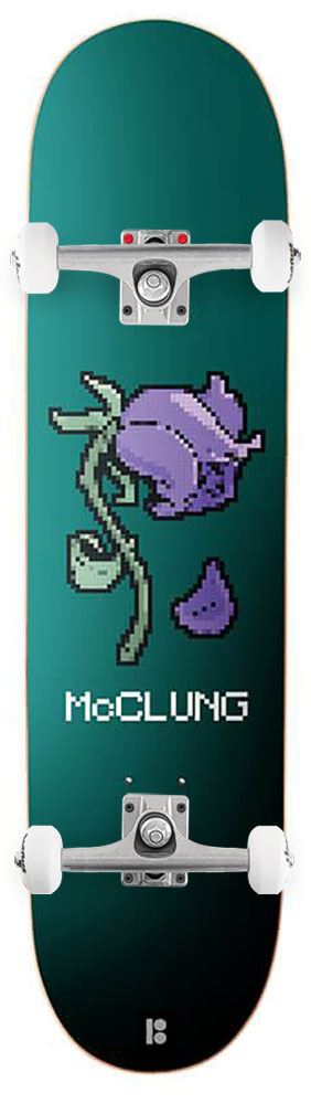 Plan B Wilted Twin Tip Mcclung Plan B x Venom Custom Complete Skateboard - 8.25