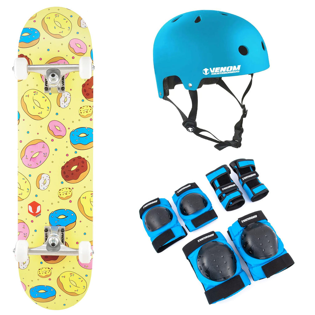 Venom Doughnuts Core Complete Skateboard Bundle - 7.75"
