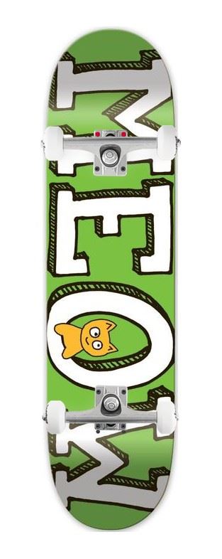Meow Logo Green x Venom Custom Complete Skateboard - 8.1