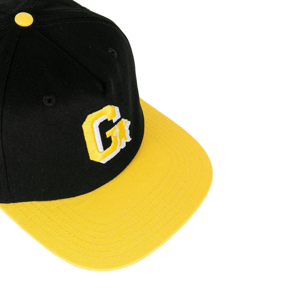 Grizzly Midfield Unstructured Snapback Cap Black - - Skatewarehouse.co.uk