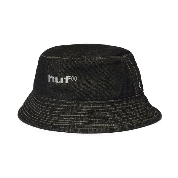 HUF Cassel Bucket Hat (Washed Black) - L/XL