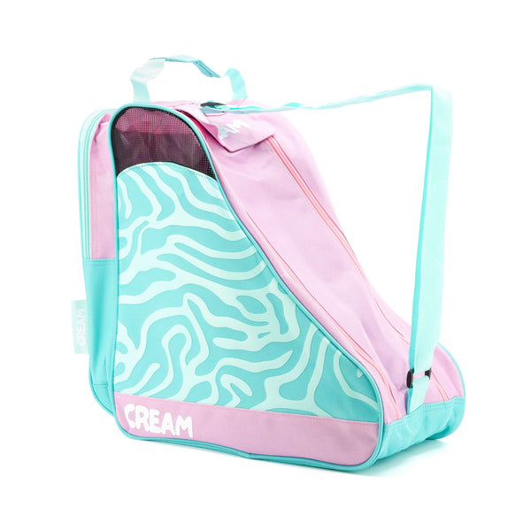 CREAM Quad Roller Skates Bag, OSFA - Wave, Teal / Pink Accessories