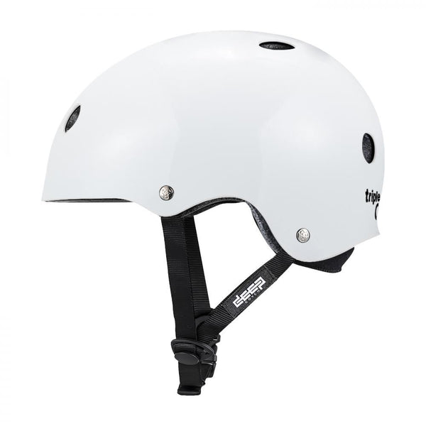 Triple Eight Helmet Deep Cover - White Glossy