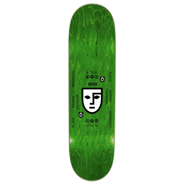 Opera Nassim Lachhab Crypto EX7 Black / Oil Slick Skateboard Deck - 8.375