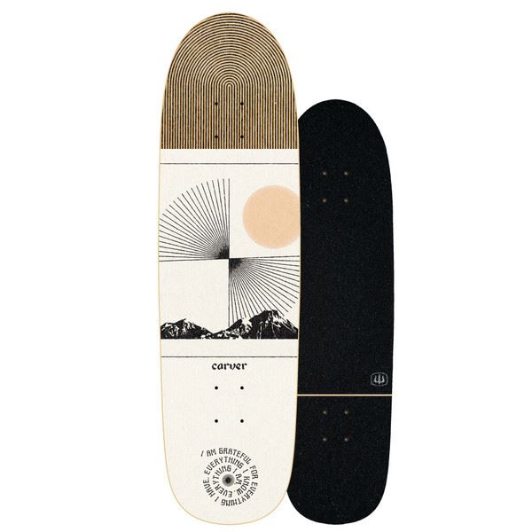 Carver Scape Surfskate Cruiser Skateboard Deck - 8.875" x 32.25" - Skatewarehouse.co.uk
