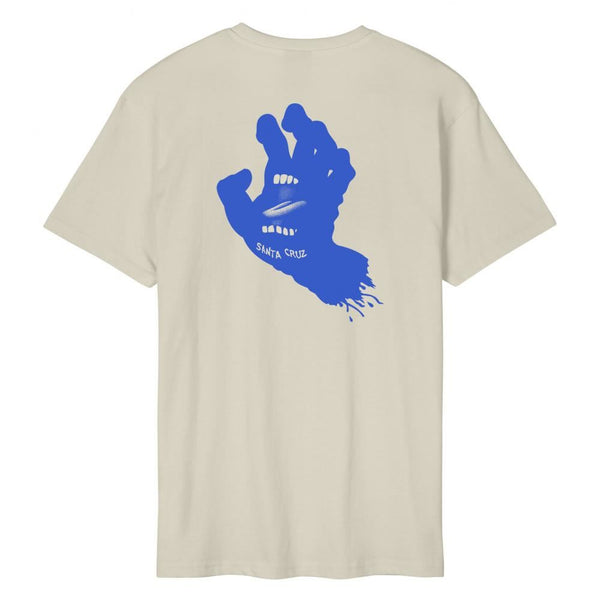 Santa Cruz T-Shirt Contra Hand Mono CF T-Shirt - Natural - Skatewarehouse.co.uk