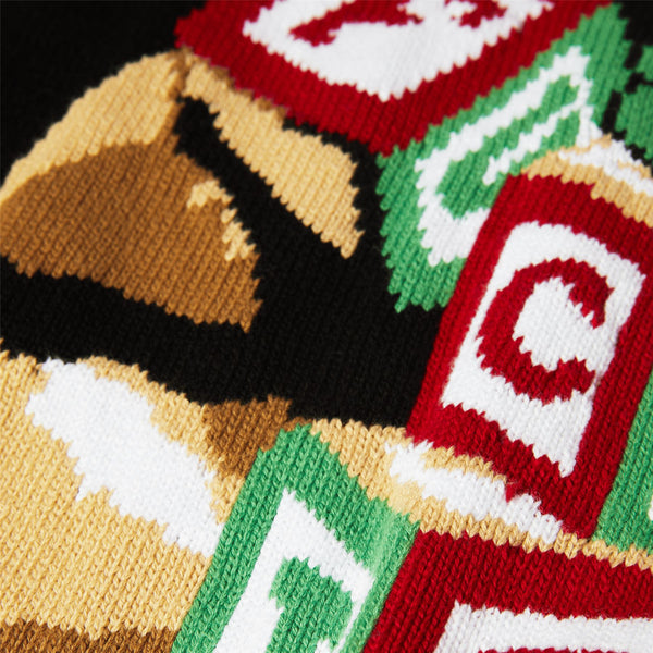 HUF Gift Bear Intarsia Sweater (Black)