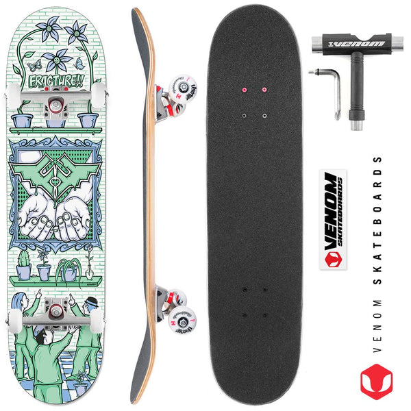 Fracture x Adswarm x Venom Skateboards Core Custom Complete Skateboard - 8.0 - Skatewarehouse.co.uk