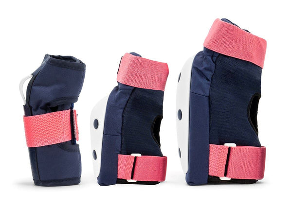 REKD Heavy Duty Triple Pad Set - Blue / Pink - Skatewarehouse.co.uk