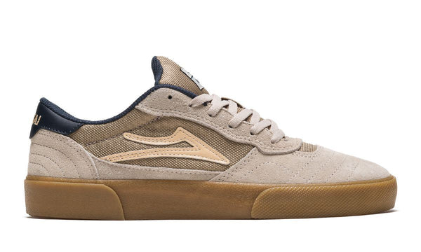 Lakai Cambridge Cream Suede Skate Shoes - Skatewarehouse.co.uk