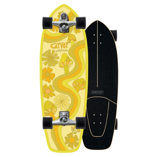 Carver Trippy Hippy - C7 Surfskate Cruiser Skateboard - 9.875