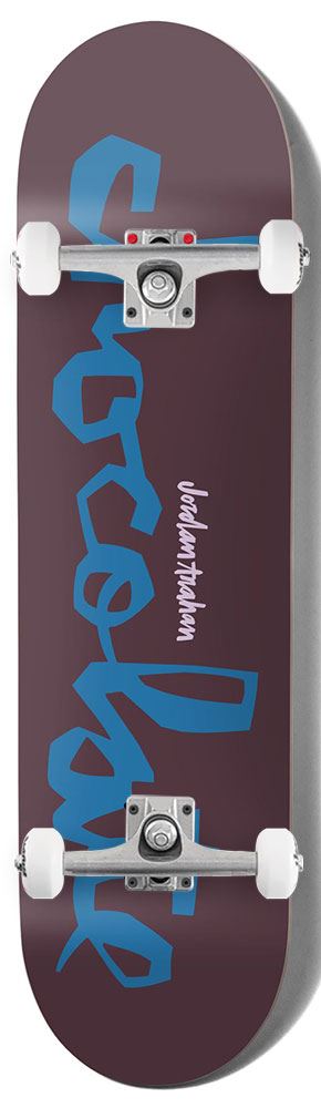 Chocolate OG Chunk W43D3 Jordan Trahan x Venom Custom Complete Skateboard - 8.0