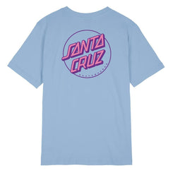 Santa Cruz Womens T-Shirt Partial Dot Hyacinth - 10 - OUTLET - Skatewarehouse.co.uk
