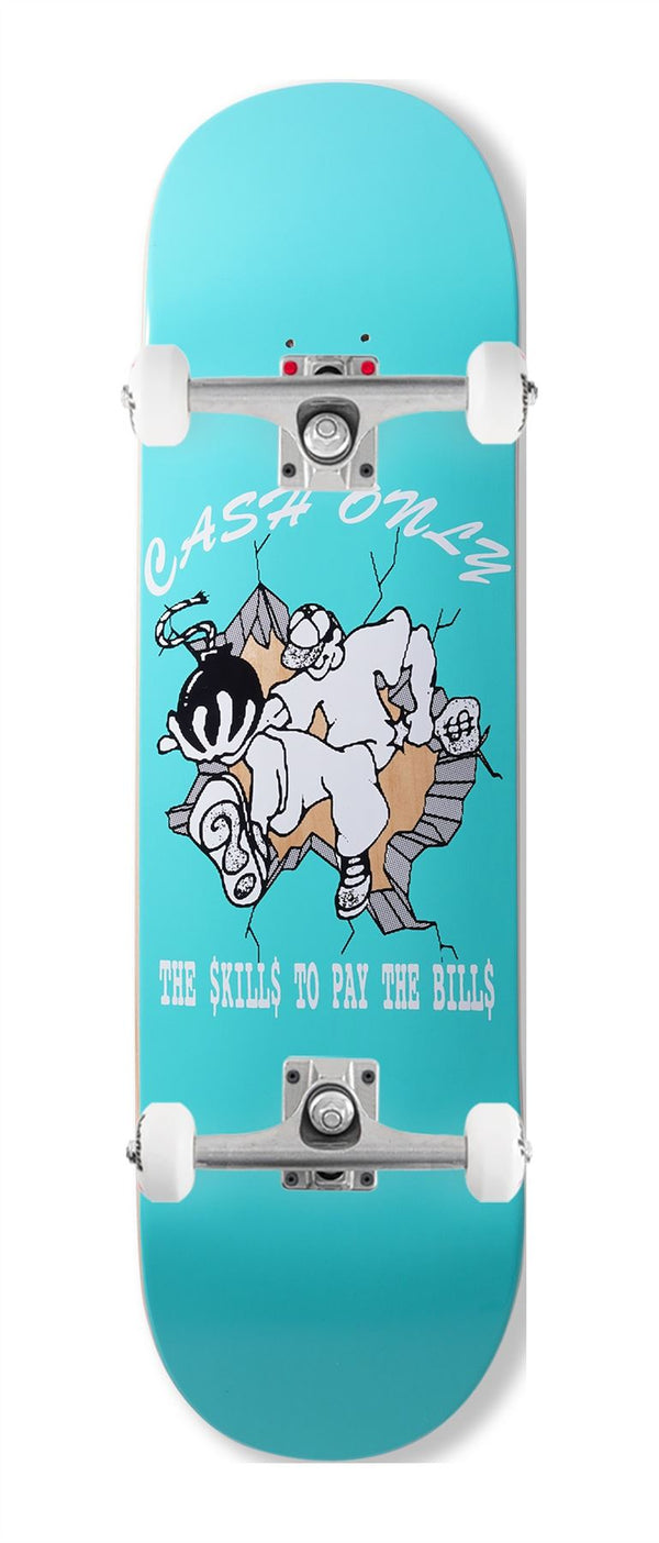 Cash Only 'Skills' x Venom Custom Complete Skateboard - 8.25