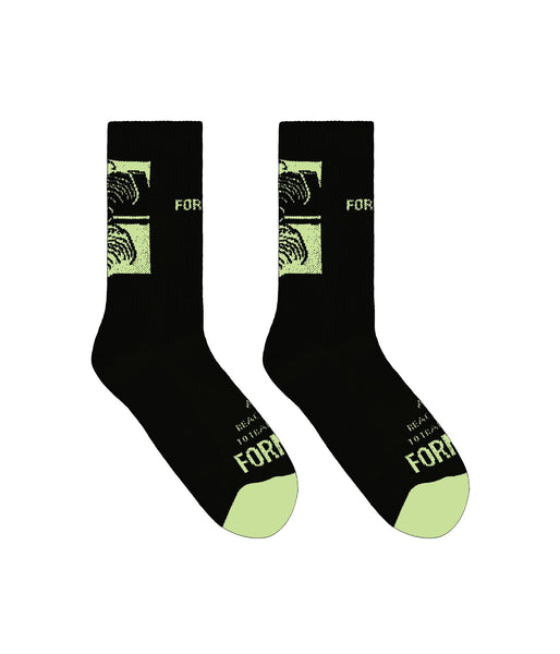 Former Crux 2 Sock (Black / Lime) - One Size