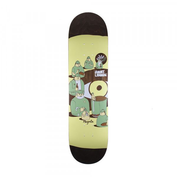 Magenta Jimmy Lannon Extravision  Skateboard Deck - 8.4