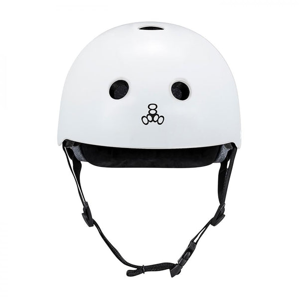 Triple Eight Helmet Deep Cover - White Glossy