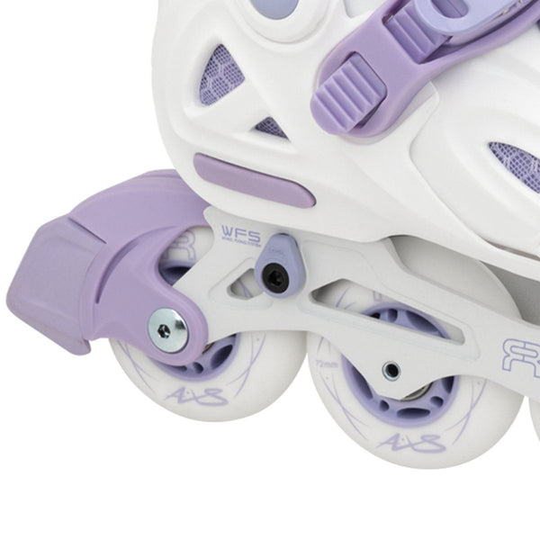 FR AXS Adjustable In-Line Skates - White / Purple