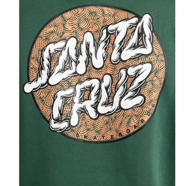 Santa Cruz Hoody Other Alive Dot Hood - Ceder - Skatewarehouse.co.uk