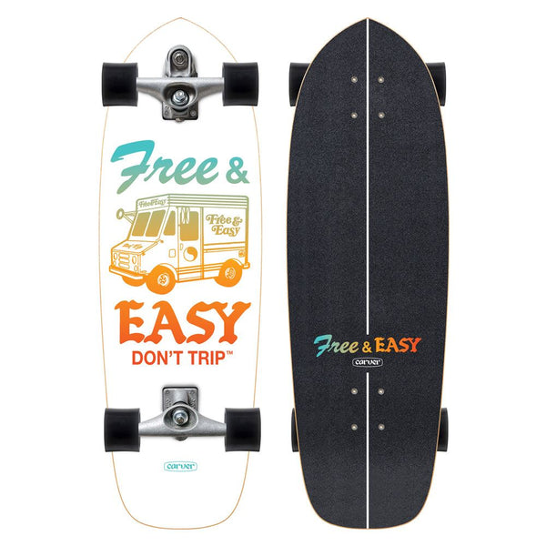 Carver Free & Easy Paleta - C7 Surfskate Cruiser Skateboard - 9.75