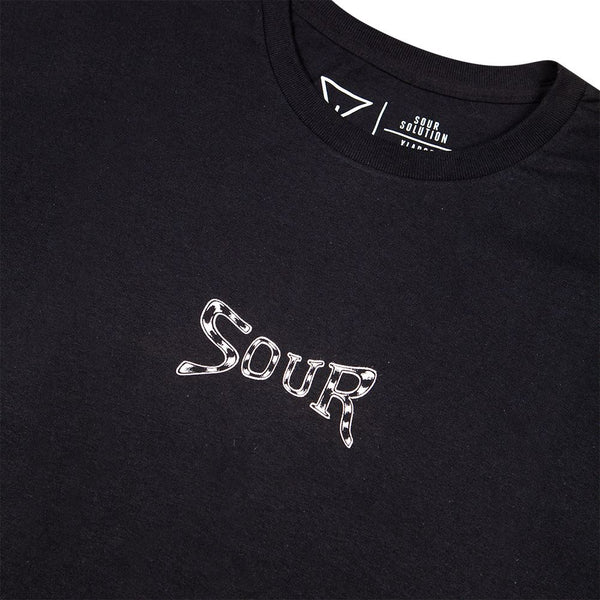 Sour Solution Web Tee Black - Skatewarehouse.co.uk