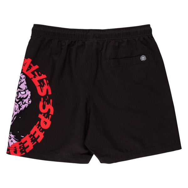 Slime Balls Swim Shorts SB Hand - Black - Skatewarehouse.co.uk